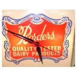 VIEW 2 CLOSEUP BORDENS CLOCK