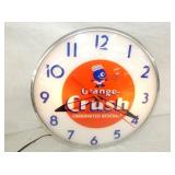 15IN ORANGE CRUSH CLOCK