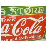 VIEW 5 PORC. COCA COLA DRUG STORE SIGN