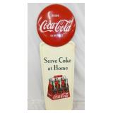 1947 COKE PILASTER SIGN W/ BUTTON