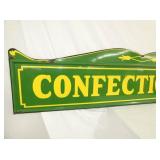 VIEW 2 92X48 GREEN PORC. SIGN