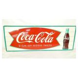 COKE FISHTAIL SIGN W/ BOTTLE