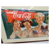 VIEW 2 35X19 FRAMED COKE CARDBOARD