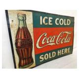VIEW 4 28X20 EMB. COKE SIGN
