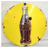 16IN PORC. COKE SUN BUTTON