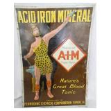 EMB. A-I-M ACID IRON MINERALS SIGN