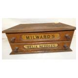 OAK 2 DRAWER MILWARDS CABINET