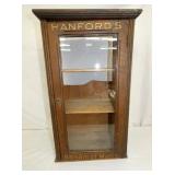 13X24 HANFORDS OAK DISPLAY CASE
