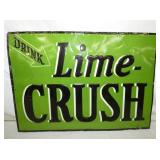 EMB. LIME CRUSH SIGN