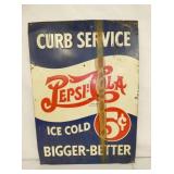 EMB. DOUBLE DOT PEPSI SIGN