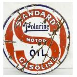 30IN PORC. DS STANDARD OIL SIGN