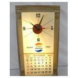 1967 DIET PEPSI CALENDAR CLOCK