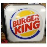 PLASTIC BURGER KING INCERT SIGN