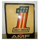 AMF HARLEY DAVIDSON PLASTIC SIGN