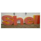 SHELL PLASTIC LETTER SIGN