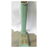 VIEW 3 FLUTED GREEN PORC. BASE