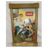 1936 COCA COLA CARDBOARD W/ ORIG. FRAME