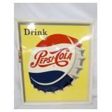 EMB. DRINK PEPSI SIGN W/ CAP