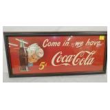 DATED 1947 PAPER COKE WINDOW SIGN