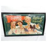 COKE CARDBOARD 3 CHEERLEADERS