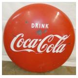 24IN PORC. COCA COLA BUTTON