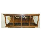 OAK BOWE COFFEE COUNTER TOP DISPLAY CASE
