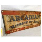 VIEW 3 EMB. ARCADIAN SODA SIGN