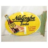 NUGRAPE SODA FLANGE SIGN