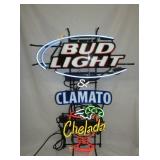 BUD LIGHT CLAMATO NEON