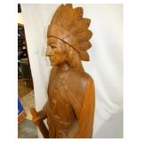 VIEW 3 WOODEN CARVED STORE INDIAN