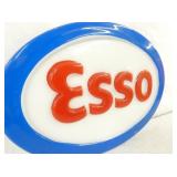 VIEW 2 CLOSEUP EMB. ESSO PLASTIC SIGN