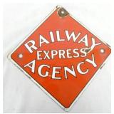 PORC. RAILWAY EXPRESS AGENCY SIGN