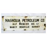 PORC. MAGNOLIA PETROLEUM SIGN