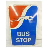 BUS STOP SIGN W/ GREYHOUND