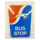 VIEW 2 CLOSEUP BUS STOP SIGN