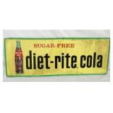 EMB. DIET RITE COLA SIGN