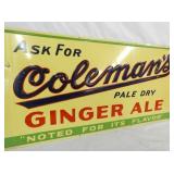 VIEW 2 CLOSEUP EMB. COLEMANS GINGER ALE