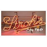 STROHS ON TAP NEON SIGN