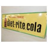 VIEW 3 SELF FRAMED DIET COLA SIGN