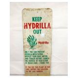 KEEP HYDRILLA OUT SIGN 12X30