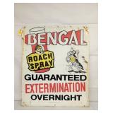 BENGAL EXTERMINATION SIGN