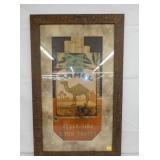FRAMED CAMEL CARDBOARD SIGN