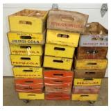 VARIOUS EARLY ROYAL CROWN, PEPSI CRATES