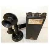 KELLOGG CANDLE STICK W/ DEPOSIT BOX