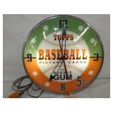 15IN TOPPS PAM BASEBALL CLOCK