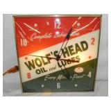 15IN WOLFS HEAD PAM CLOCK