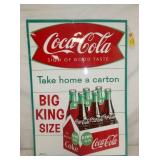 1958 COKE KING SIZE FISHTAIL SIGN