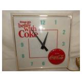 PLASTIC BETTER W/ COKE CLOCK