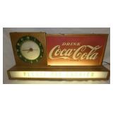 COKE COUNTER CLOCK 19 1/2 X 9 1/2