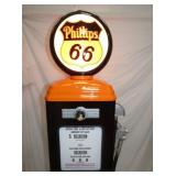 VIEW 4 METAL MODERN GAS PUMP W/GLOBE